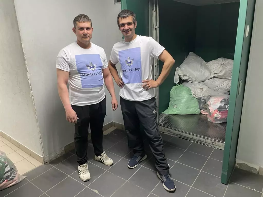 Подъем стройматериалов на этаж