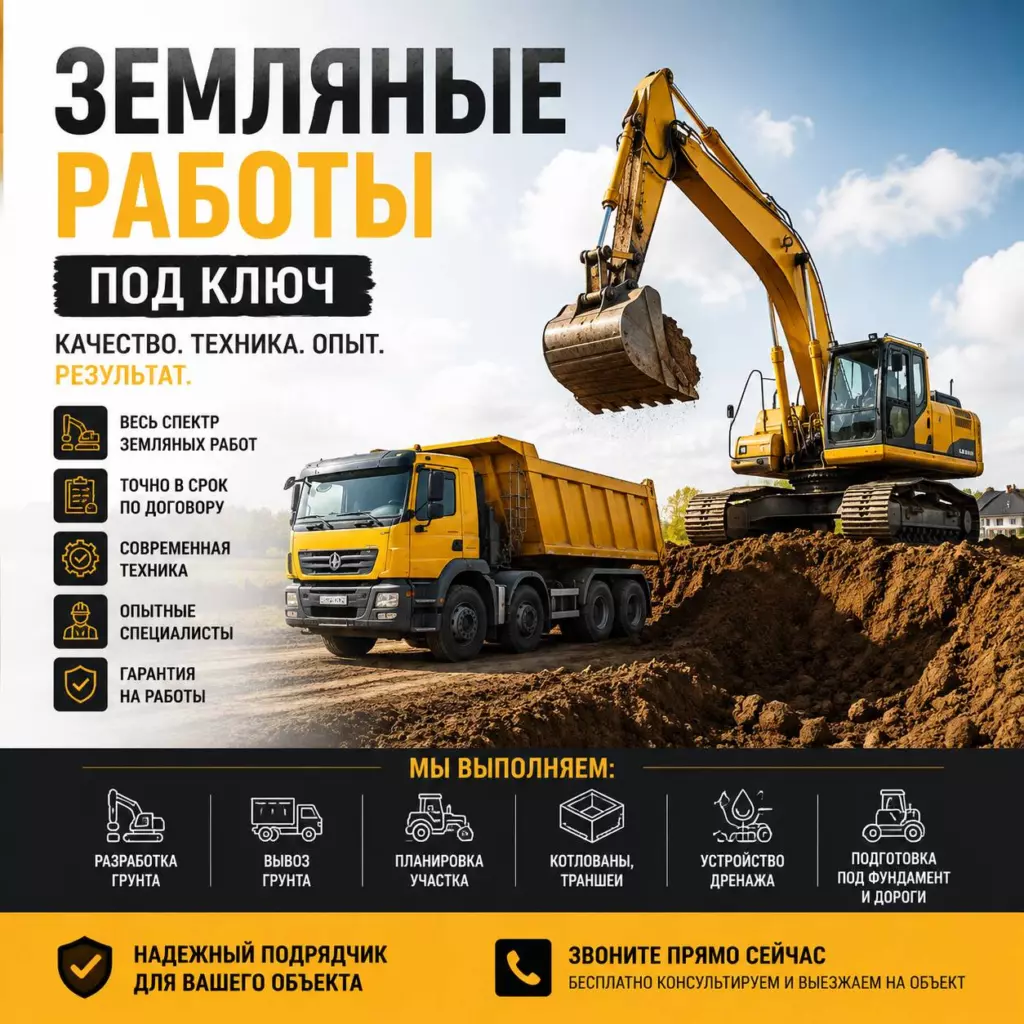 Земляные работы под ключ
