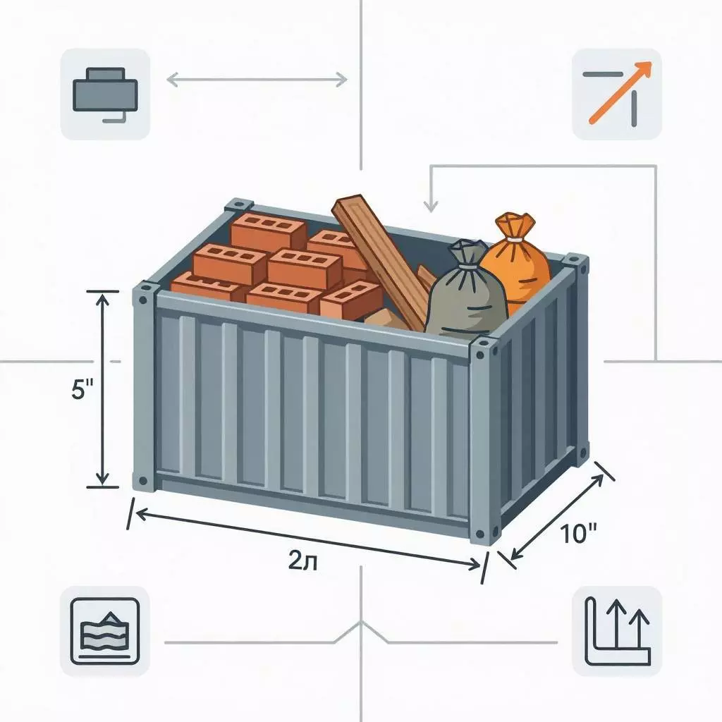 Объём строительного мусора