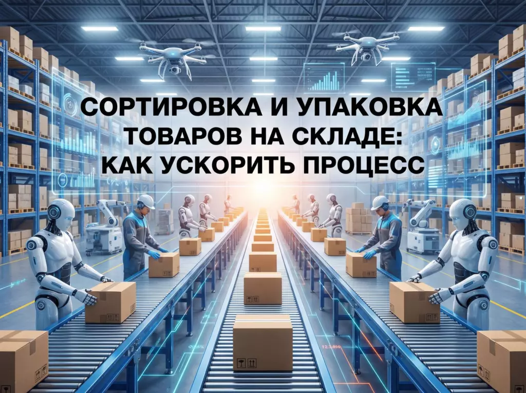 Сортировка и упаковка товаров на складе
