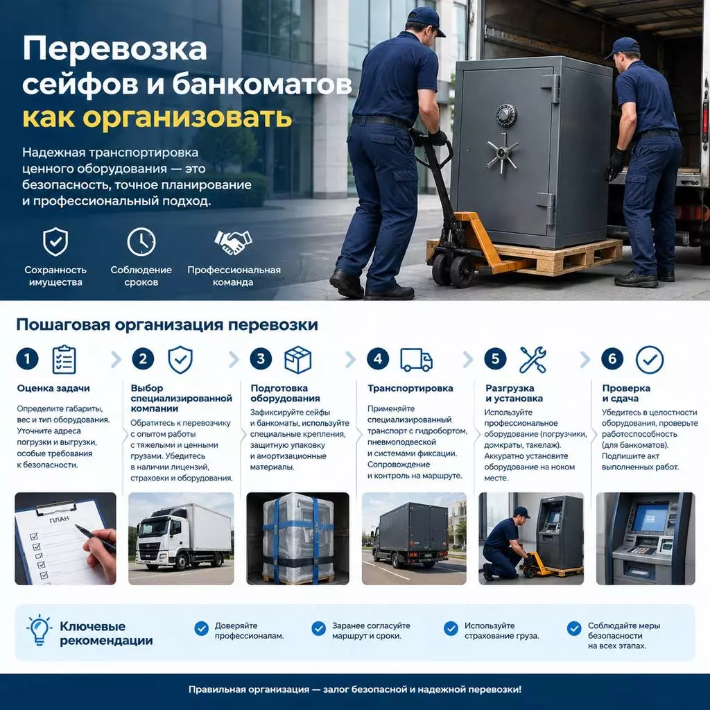 Перевозка сейфов и банкоматов